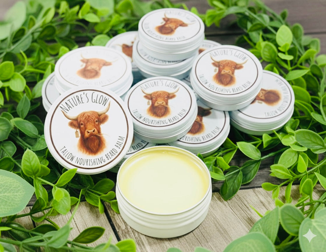 All Natural Tallow Beard Balm
