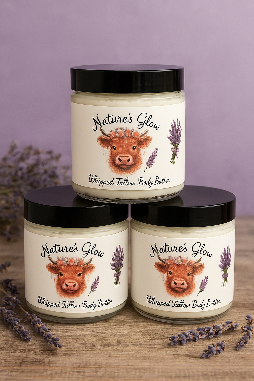 Lavender infused Whipped Tallow Body Butter